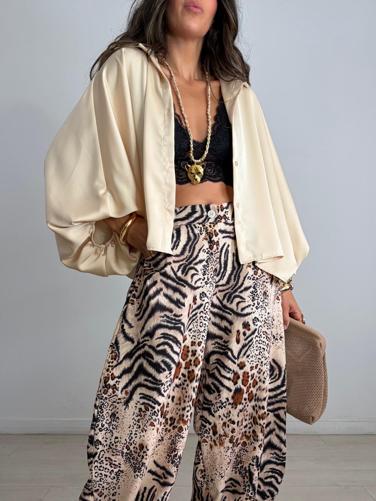 BLUSA OVERSIZE SATÉN