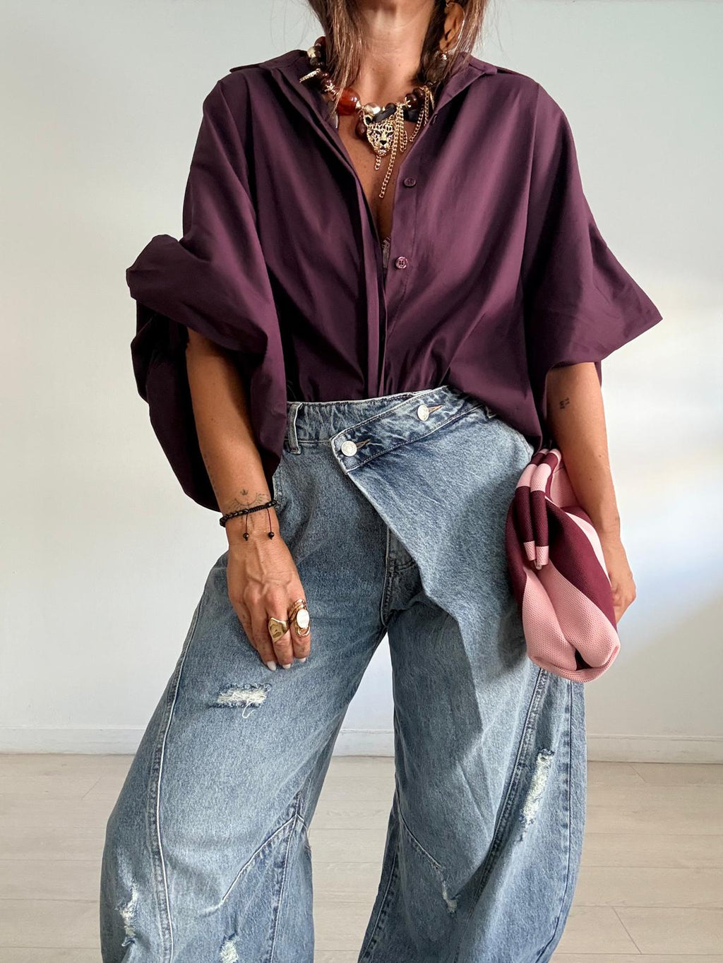 CAMISA CORTA OVERSIZE