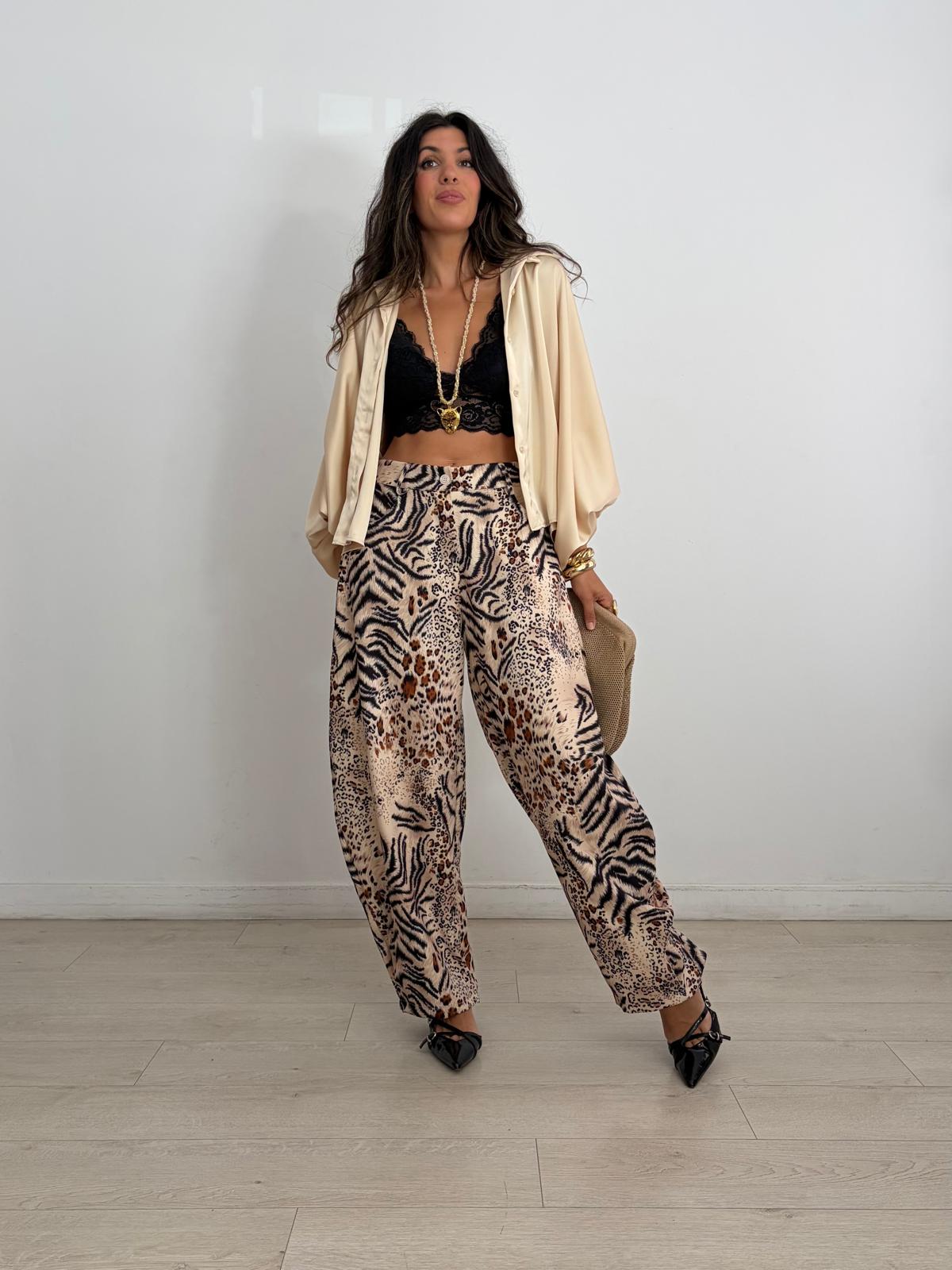 PANTALÓN BALLOON ANIMAL PRINT