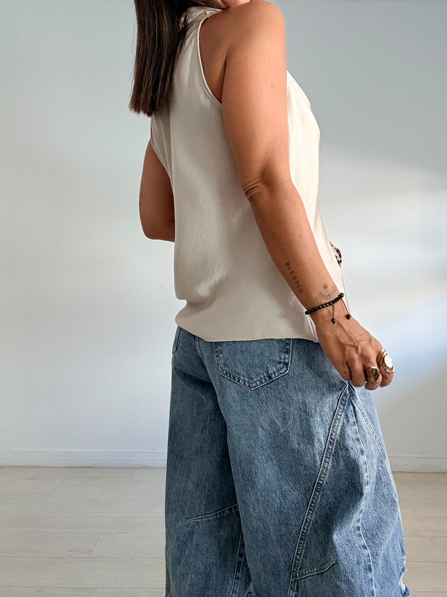 BLUSA SATEN PICO