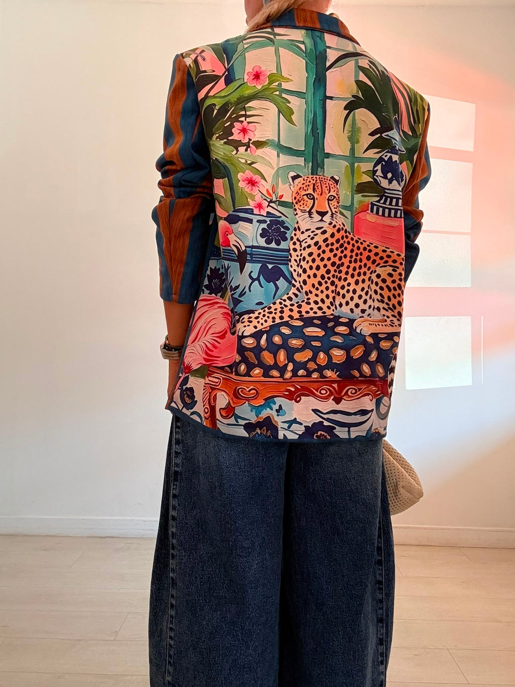 BLAZER ANTELINA RAYAS TIGRE+ FLAMENCO