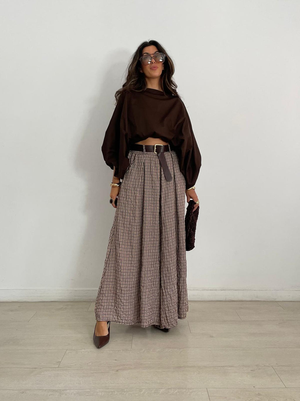 PANTALON+CINTURON VICHY
