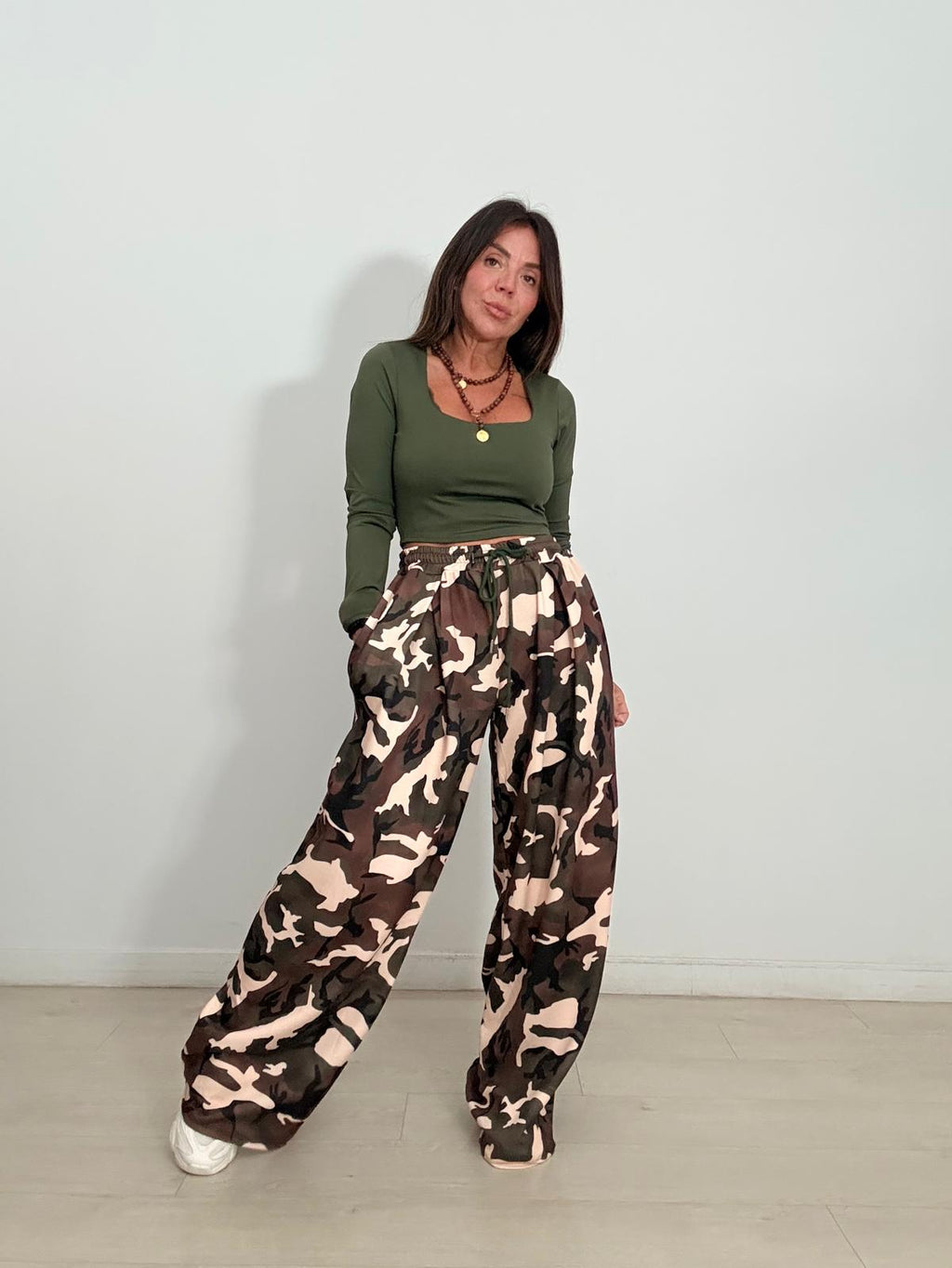 PANTALON ANCHO SPORT CAMUFLAJE